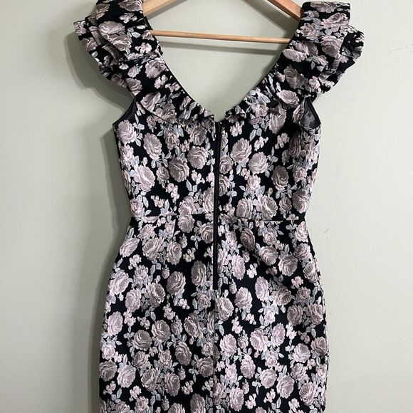 free people Saylor classic fit v neckfloral mini Dress size small - Picture 8 of 8